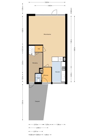 Floorplan - Gildemark 68, 1351 HG Almere